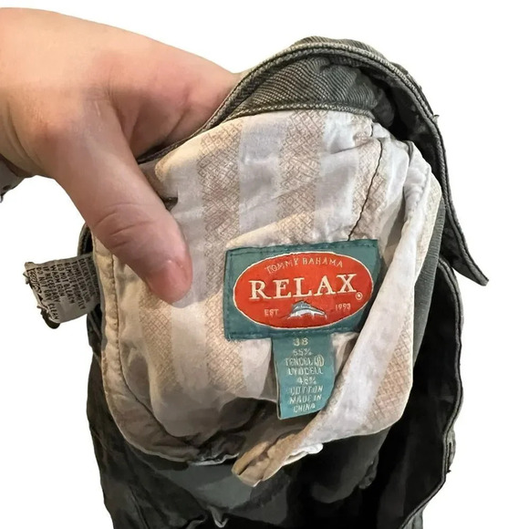 Tommy Bahama Relax Men's Green 100% Linen Short‎ Size 38 - Picture 3 of 4